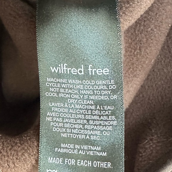 Wilfred Free Sherpa Liner Jacket in Rich Mocha Brown size M - Picture 5 of 6